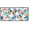 Stupell Industries Eye-catching Abstract Pastels 2 pc Framed Giclee Wall Art Set Design by June Erica Vess